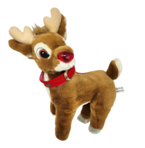 Vintage Play By Play Christmas Rudolph Red Nosed Reindeer Stuffed Animal Plush - £29.57 GBP