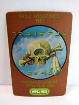 Grateful Dead Concert Promo 1982 Psychedelic Skull Bone Nassau Coliseum Vintage - £29.42 GBP
