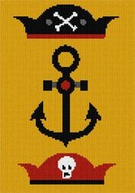 Pepita Needlepoint Canvas: Pirate Anchor, 7&quot; x 10&quot; - £39.11 GBP+