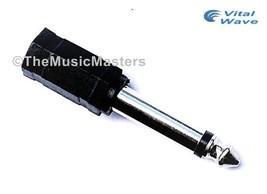 1/8&quot; 3.5mm Female Jack to 1/4&quot; Male Plug Mono Microphone Audio Mic Adapter VWLTW - £5.21 GBP