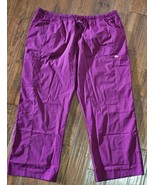 3X Burgandy Scrub Pants Elate by All Heart Scrub Pants - $18.80