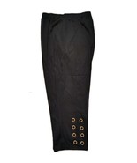 New Women&#39;s Plus Size Stretch Pants Black/ Embellished Gold Color Rivets... - $21.14 CAD