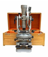 Inspection Surveying Theodolite Alidade With Wood Box Transit Alidade In... - £211.64 GBP