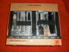 Dockers 9 Piece Stainless Steel Grooming Set with Travel Storage Case Ne... - $16.99