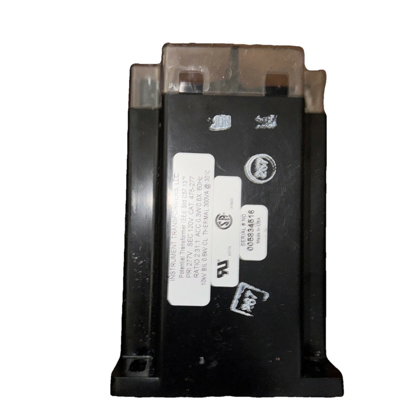 Instrument Transformers LLC Potential Tansformer c57.13 PRI 277V 475-277 - $109.51
