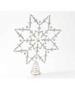 Martha Stewart Jeweled Snowflake Tree Topper - £38.13 GBP