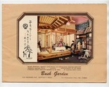 Bush Garden Japanese Restaurant Menu Seattle Washington 1950&#39;s - $23.76