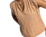Lilla P flutter sleeve split neck top in Beechwood - size XL - $78.21