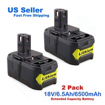 2X 18V 6.5Ah For RYOBI P104 P105 P106 P107 Extended Capacity Lithium-Ion Battery - £117.83 GBP