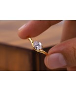 1 CT Pear Cut Moissanite Engagement Ring, East West Solitaire Wedding Ri... - £107.05 GBP