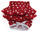 Polka dot ruffled dog panties red white 1 thumb155 crop