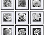 12X12 Picture Frames Set Of 9 Classic Gallery Wall Frame Set Displays 8X... - $91.99
