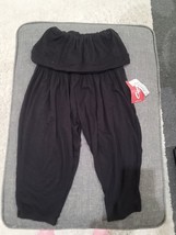 Capezio Slouch Capri Pants 10454W Black NEW NWT Size XS - $19.77