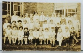 RPPC c1930 School Class Photo Betty Mason 3rd Gr Teacher Miss Eaton Post... - $19.95