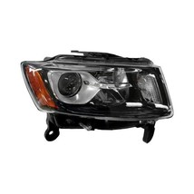Headlight For 2014-16 Jeep Grand Cherokee Right Side Black Chrome Housing Clear - £189.92 GBP