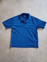 Nike Dri-Fit Golf Polo Mens Medium Blue Shirt - £15.92 GBP