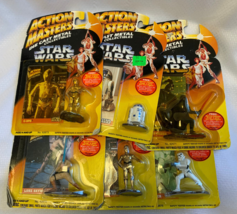 1994 Vtg Star Wars Action Masters Lot of 6 Die Cast Metal Collectibles Figures - £39.58 GBP