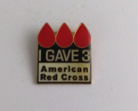 Vintage I Gave 3 American Red Cross Lapel Hat Pin - $8.25