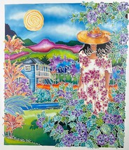 Patricia Susan Kauai Casa Firmato Tela Natura Island Woman Art - £209.69 GBP
