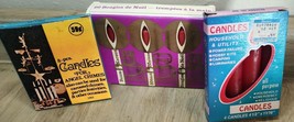 Vintage Red Angel Chime Party Candles &amp; More NOS Please Read &amp; See Pic 3 Boxes - £10.58 GBP