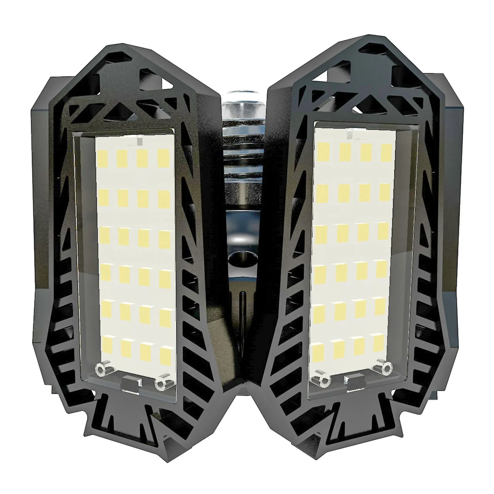 6500K LED Deformable Garage  With Adjustable 6 Panels Garage Lighting for Worksh - $187.26