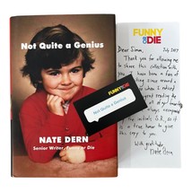 Not Quite a Genius by Nate Dern  2017 Signed  Notebcard Funny Or Die Essays - £22.35 GBP