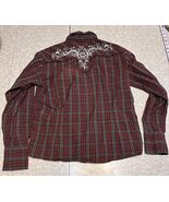 Panhandle Women's embroidered Pearl Snap Long Sleeve Western Cowgirl Shi... - $19.99