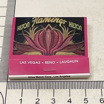 Vintage Matchbook Cover Flamingo Hikton  Las Vegas-Reno-Laughlin NV gmg Unstruck - £9.89 GBP