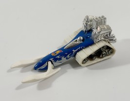 Hot Wheels 1995 Big Chill Snowmobile 1:64 White/Blue Die Cast Collector - $9.89