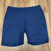 Pebble Beach Mens Solid Blue Golf Shorts Dry Lux Performance Size 40 Lightweight - £15.79 GBP