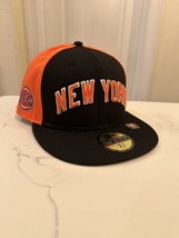New York Knicks New Era City Edition  59FIFTY Fitted Hat-Black Size 7 1/4 - £21.31 GBP