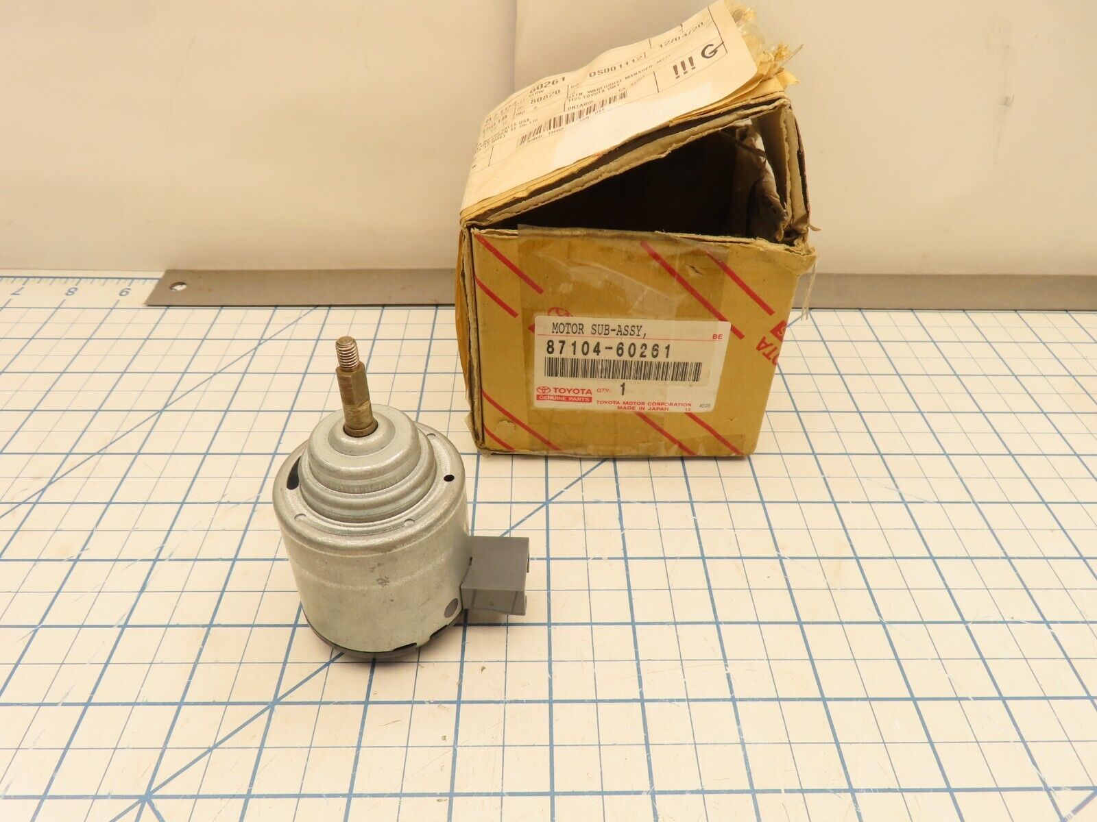 Toyota 87104-60261 Rear Heater Motor Sub Assembly Motor Only - $145.11