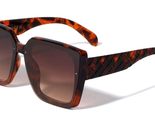 Dweebzilla Womens Oversized Square Lattice Arm Retro Designer Sunglasses... - $11.71