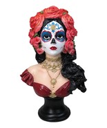 Day of The Dead Sugar Skull Lady Dancer Vivas Calacas Senorita Bust Figu... - $87.47 CAD