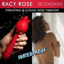 Racy Rose Thrusting and Licking Rose Vibrator Red Sex Toy Woman Massager - £37.54 GBP