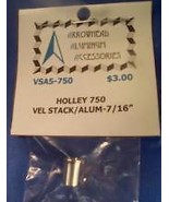 Scale Detail Accessories / Holley 750 Aluminum Velocity Stack - 7/16" (5) - $3.00