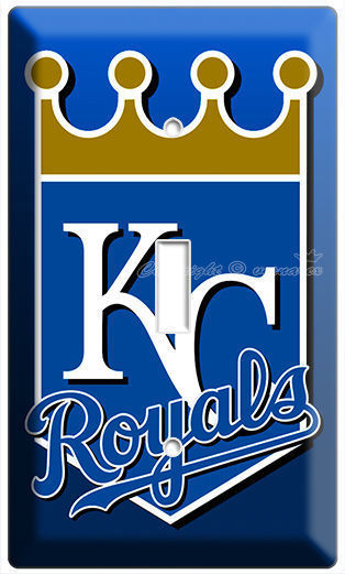 KANSAS CITY ROYALS KC BASEBALL MLB SINGLE LIGHT SWITCH WALL PLATE COVER MAN CAVE