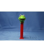 Vintage PEZ Dispenser Kermit The Frog 1991 Red Base Muppets 4 966 305 - $4.55