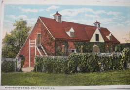 Vintage post card of “Washington’s Barn, Mount Vernon, VA“. Published by... - $15.00