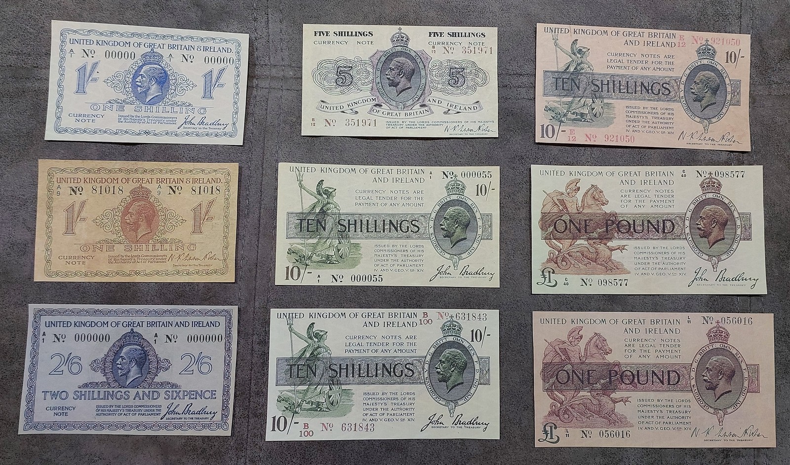 Quality COPIES with W/M Great Britain UK Shilling+Pound 1917-1919 FREE S... - $45.00