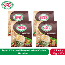Super Charcoal Roasted Hazelnut White Coffee 3in1 (15&#39;s X 36g) FREE SHIPPING - £85.02 GBP
