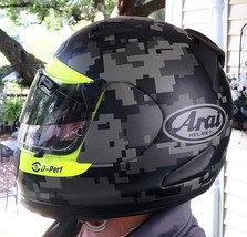 Aria Defiant Mimetic Pro-Cruise Full Face Motorcycle Helmet MEDIUM Digital Camo - £472.58 GBP