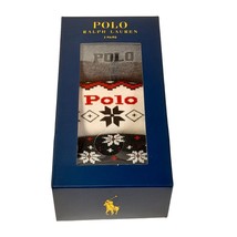 Polo Ralph Lauren Men&#39;s Fair Isle Snowflake Socks Box of 3 Pairs Assorte... - $19.99