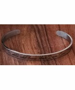Inspirational Stainless-Steel Bracelet ~ Be still and know that I...Psal... - $498.45 MXN