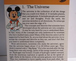 1978 Walt Disney&#39;s Fun &amp; Facts Flashcard #DDF11-1: The Universe - $2.00