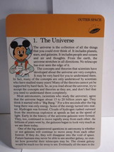 1978 Walt Disney&#39;s Fun &amp; Facts Flashcard #DDF11-1: The Universe - £1.56 GBP