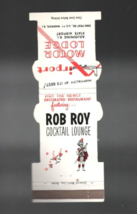 Vintage Contour Matchbook Warwick Rhode Island Rob Roy Airport Motor Lodge RI - £6.43 GBP