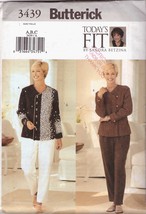 Butterick Sewing Pattern 3439 Misses Womens Top Blouse Pants Size A B C New - £7.83 GBP
