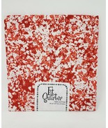 #124 Imported Fabric Fat Quarter 100% Cotton - New - Red and White - £3.65 GBP