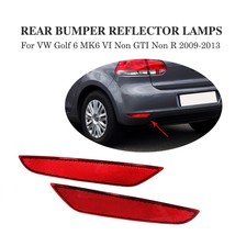 2PCS/SET Abs Rear Bumper Reflector Lamps Rear Light For Vw Golf 6 MK6 Vi Non Gt - £59.91 GBP